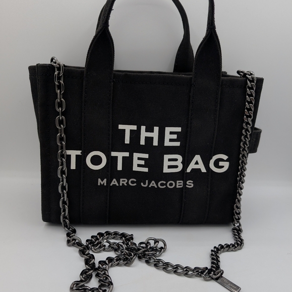 ⛓️Coven Vault Exclusive |Marc Jacobs Medium Tote W/ Upgraded MJ Gunmetal Chain⛓️ - Picture 1 of 11
